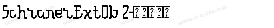 SchranerExtOb 2字体转换